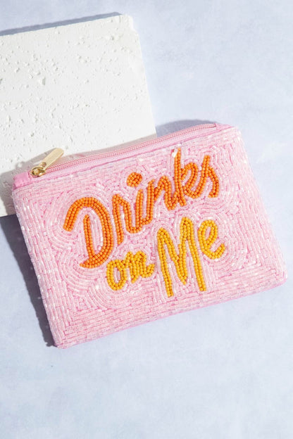 Drinks on Me Bead Pouch