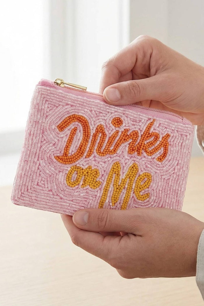 Drinks on Me Bead Pouch