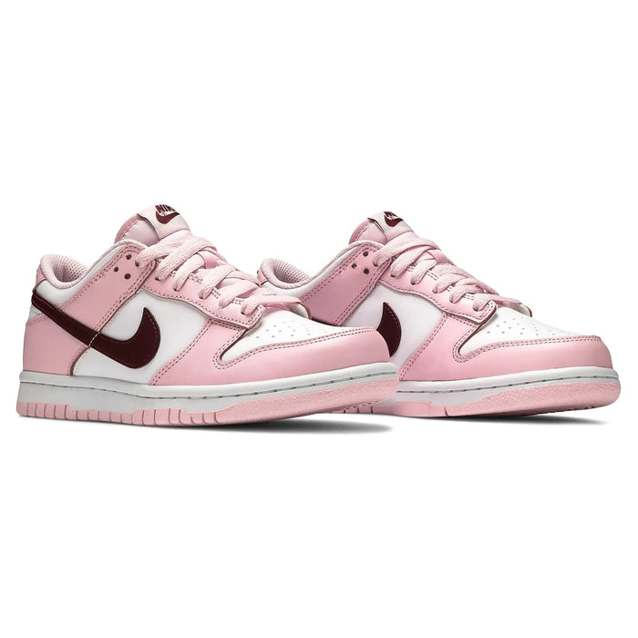 Nike Dunk Low Pink Foam Red White (GS) sneakers — style CW1590-601 — photo 2 of 6