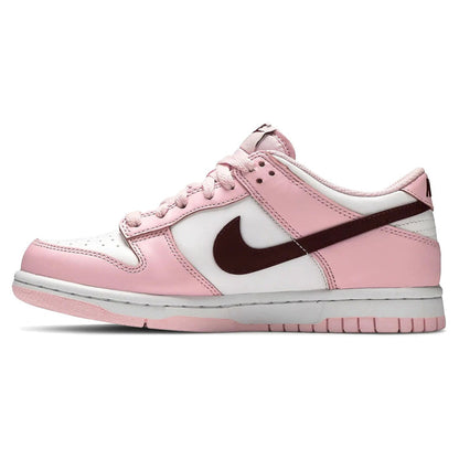 Nike Dunk Low Pink Foam Red White (GS) sneakers — style CW1590-601 — photo 3 of 6