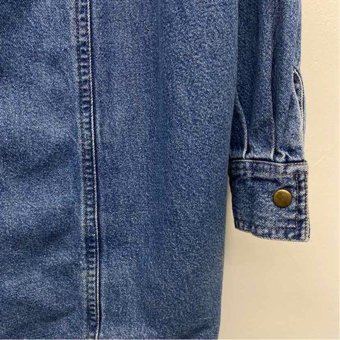 Eddie Bauer Size 2x Women's Blue Washed Shirt Dress