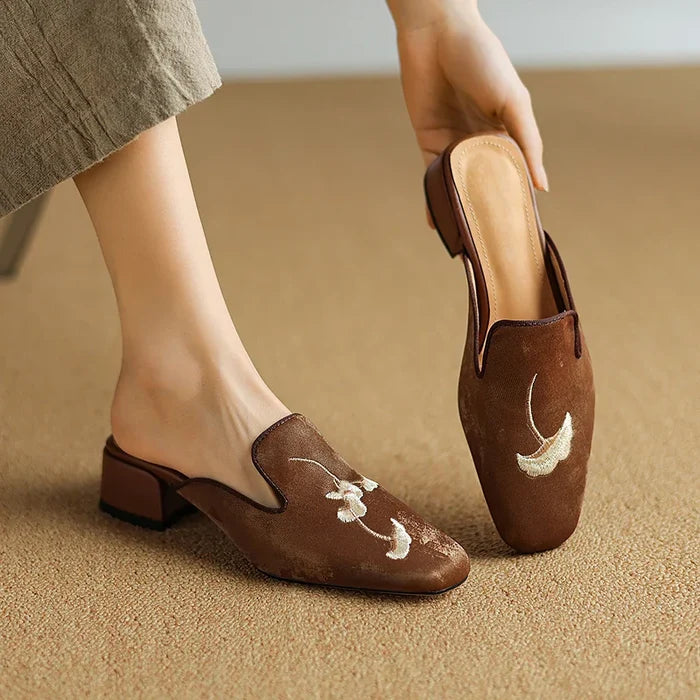 Eleanor Velvet Mules