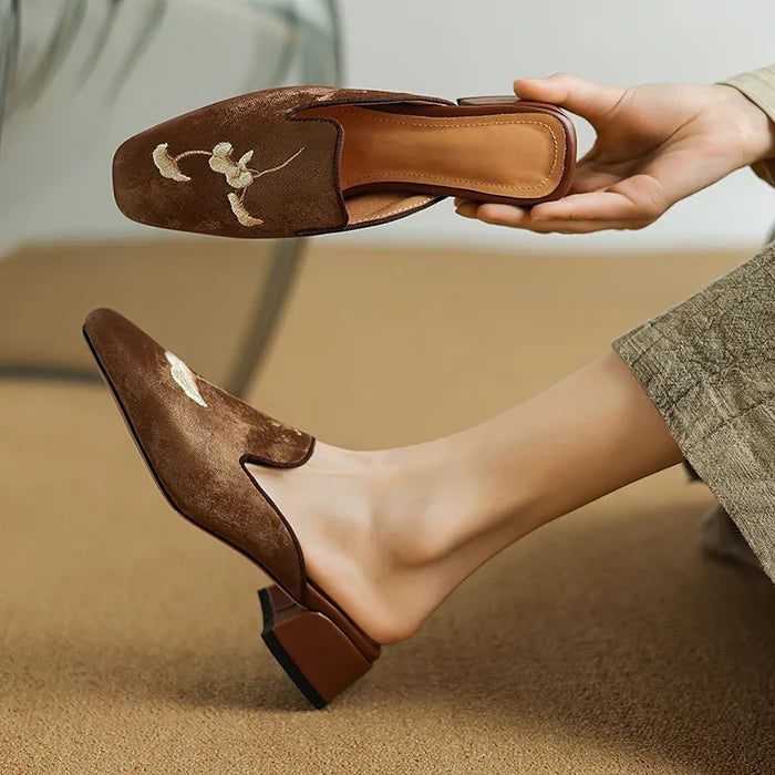 Eleanor Velvet Mules