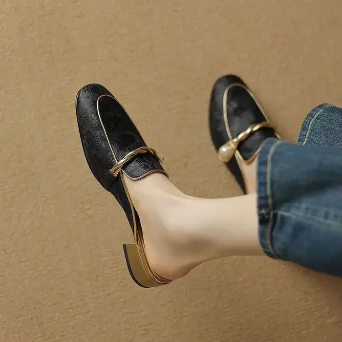 Eliza Satin Mules