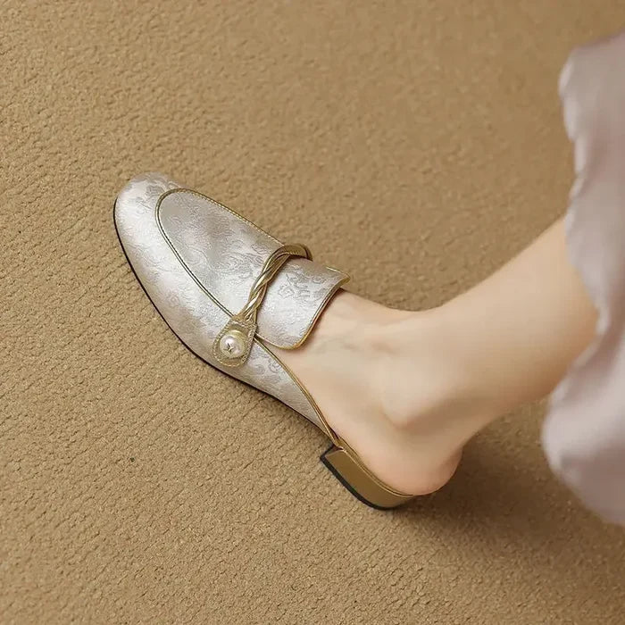 Eliza Satin Mules