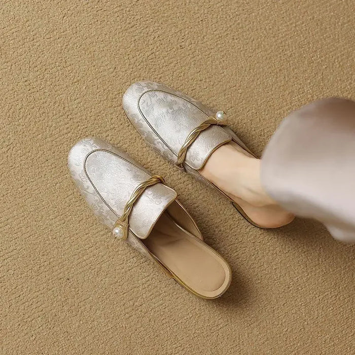 Eliza Satin Mules