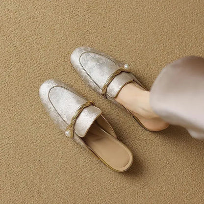 Eliza Satin Mules