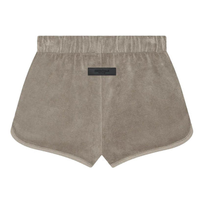 Fear of God Essentials Women's Velour Beach Short Desert Taupe - Supra Sneakers