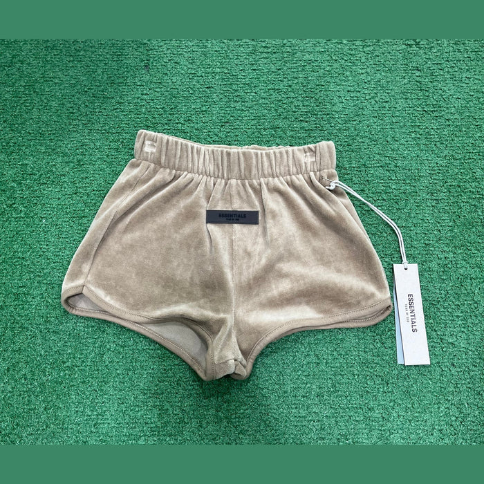 Fear of God Essentials Women's Velour Beach Short Oak, Shorts - Supra Sneakers