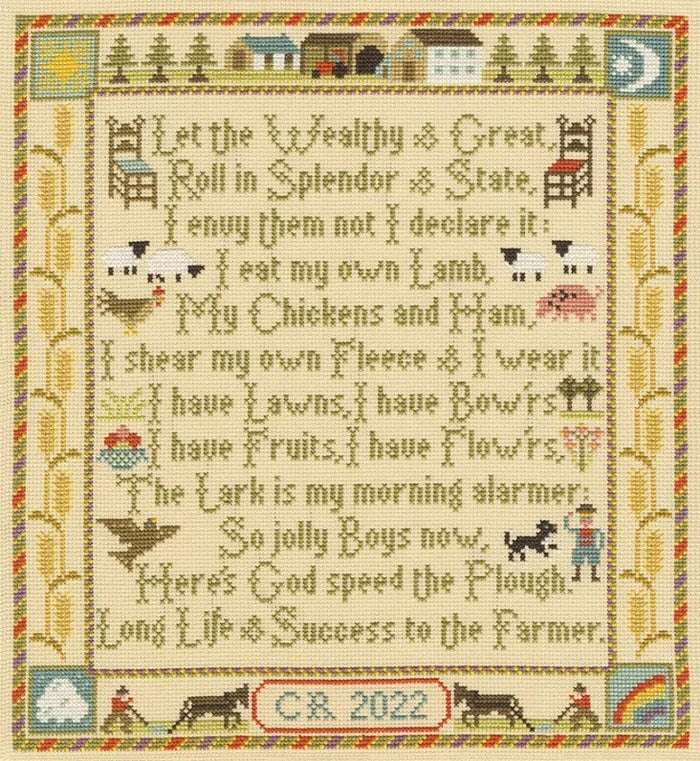 Farmers Prayer by Moira Blackburn Cross Stitch Pattern