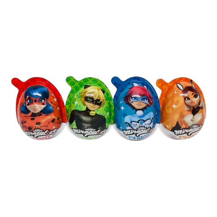 Four (4) Random Miraculous Chiko Surprise Egg 20g each