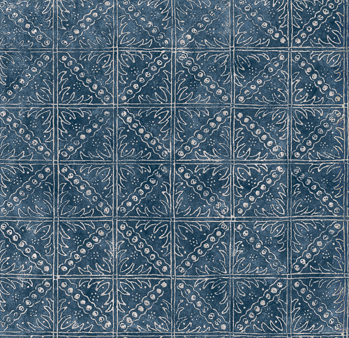 Garden Path Fabric in Indigo