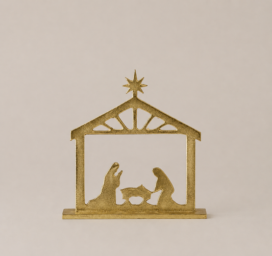 Gold Nativity Sitter