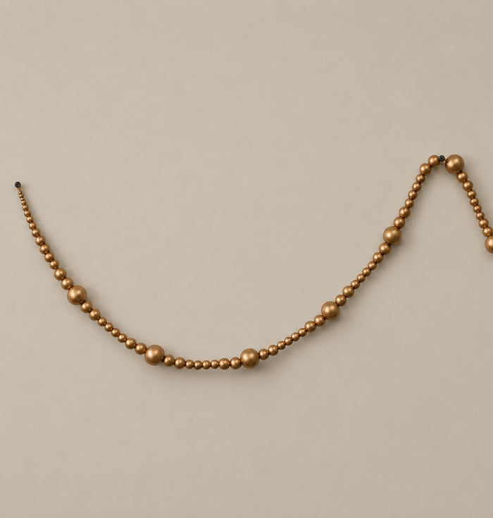 Gold Wood Beads Garland