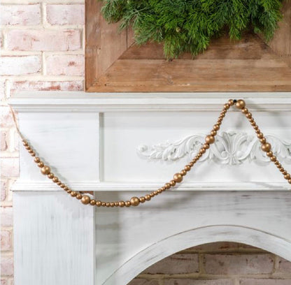 Gold Wood Beads Garland