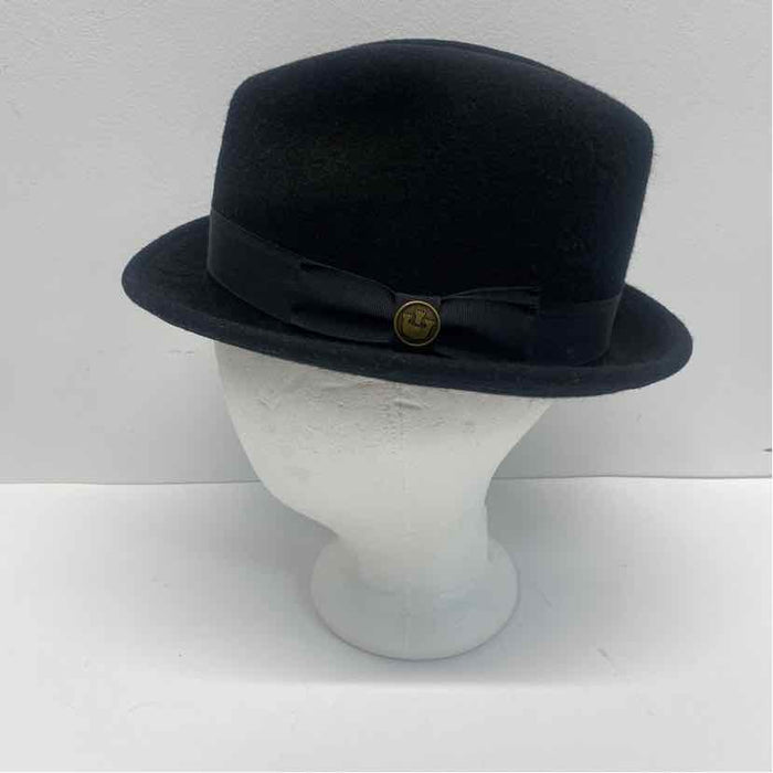 Goorin Bros Black Wool Solid Fedora Hat