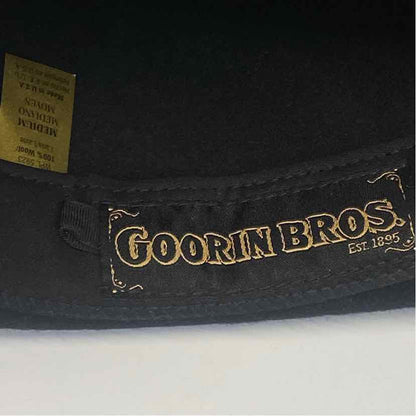 Goorin Bros Black Wool Solid Fedora Hat