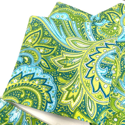 Green-Multi Square Fabric Misc. Home Item