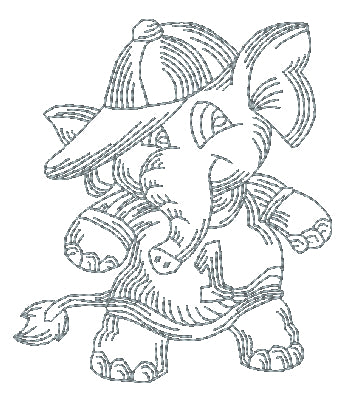 Greywork Elephants with Attitude [4x4] 11173 Machine Embroidery Designs