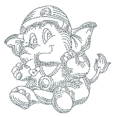 Greywork Elephants with Attitude [4x4] 11173 Machine Embroidery Designs