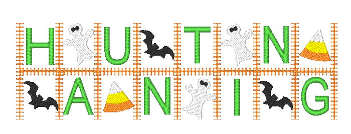 Halloween Word Blocks {4x4 & 5x7] 11282 Machine Embroidery Designs