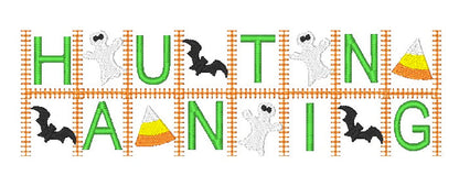 Halloween Word Blocks {4x4 & 5x7] 11282 Machine Embroidery Designs