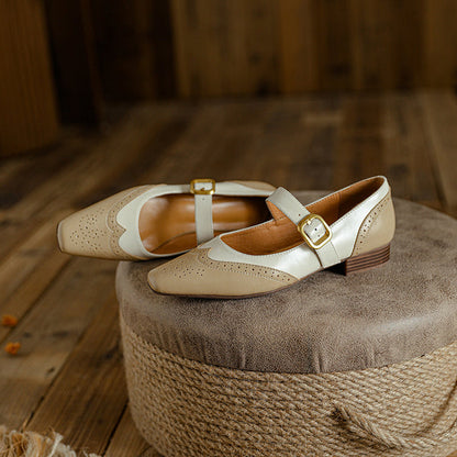 Hugo Leather Flats
