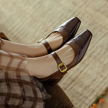 Hugo Leather Flats