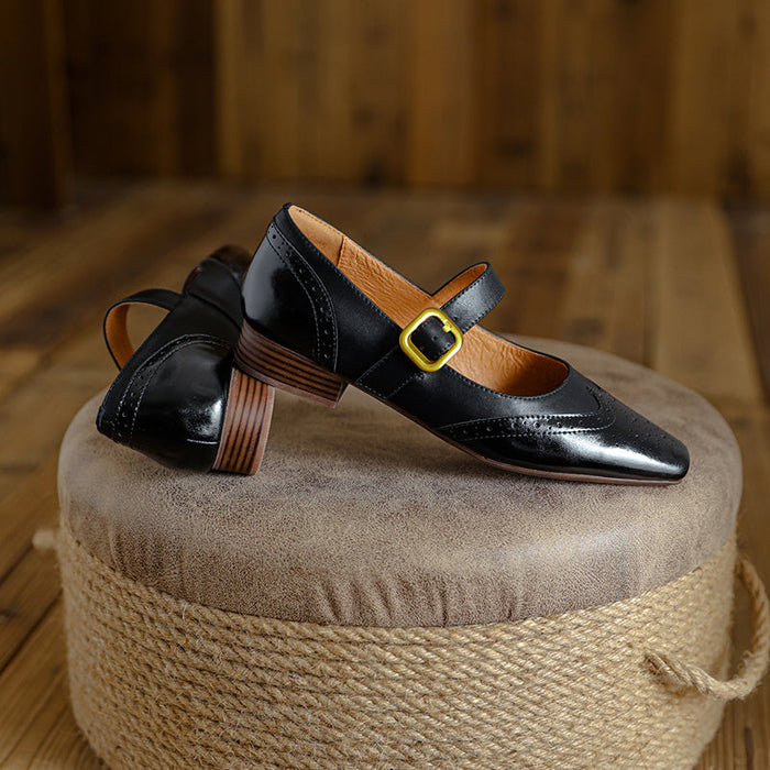 Hugo Leather Flats