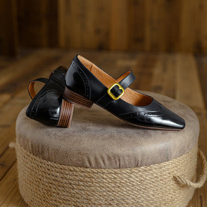 Hugo Leather Flats