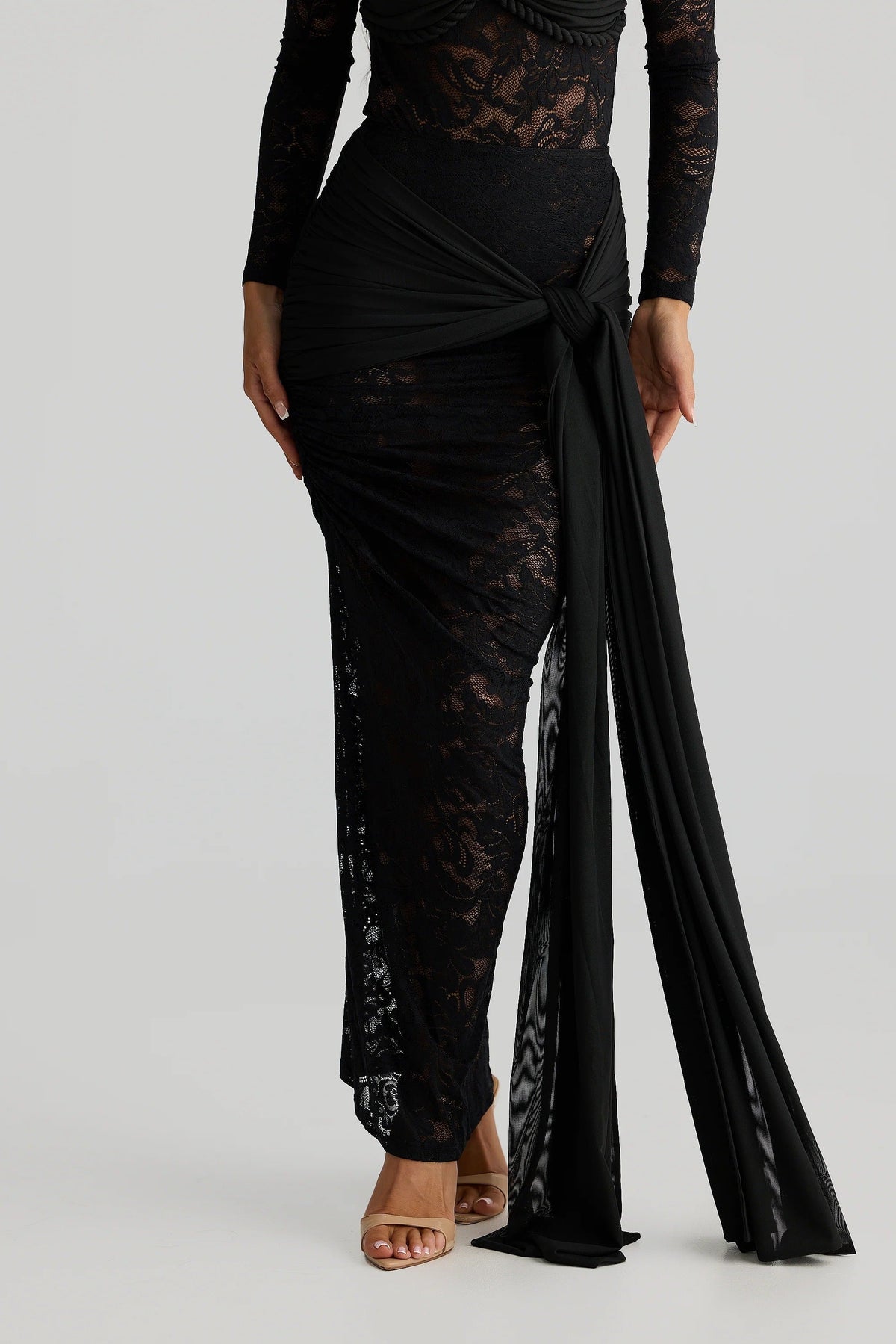 Celeste Skirt - Black Lace