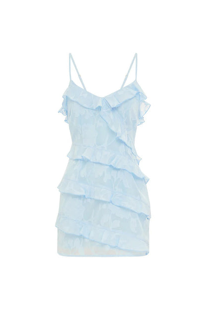 Aisha Mini Dress - Sky Blue