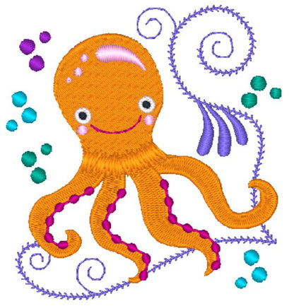 Jacobean Sea Friends 2 [4x4] 11485 Machine Embroidery Designs