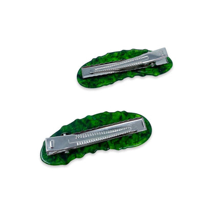 Jenny Lemons Pickle Alligator Hair Clip Set
