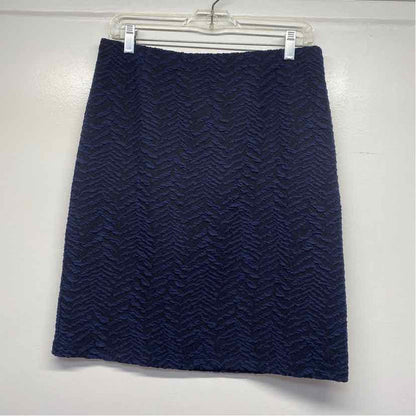 J.McLaughlin Size M-8 Women's Black-Navy Pattern Pull On Skirt