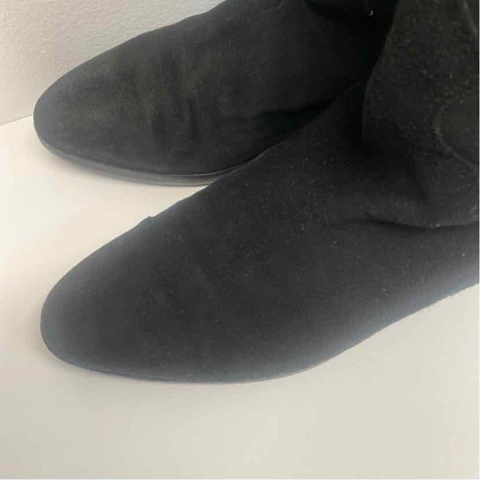 Joan & Davis Couture Size 6.5 Women's Black-Multi Embroidered Riding Boots