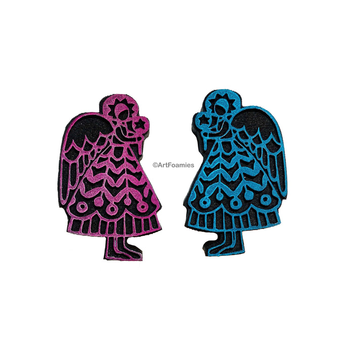 Jone Hallmark | Angelic Pair | Foam Stamps - Set of 2