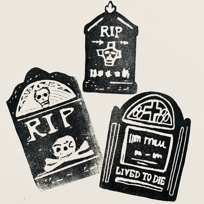 Kae Pea | Headstones | Foam Stamps - Set of 3