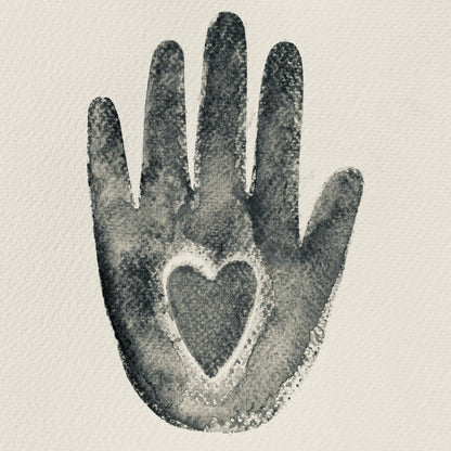 Kae Pea | Heart in Hand | Foam Stamp