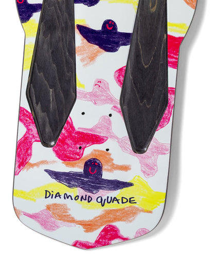 Krooked Skateboards Limited Diamond Quade Shape Day 2026 Deck - 10.75
