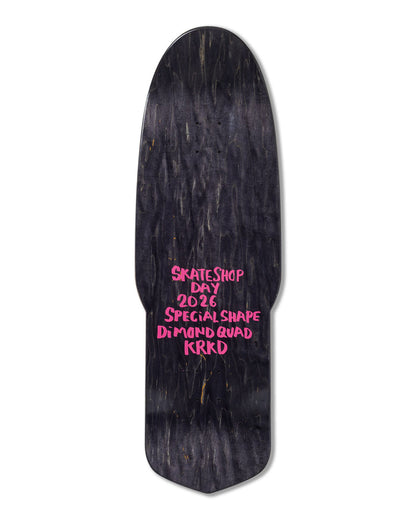 Krooked Skateboards Limited Diamond Quade Shape Day 2026 Deck - 10.75