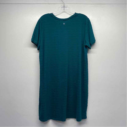 Kuhl Size Xl Women's Teal Solid T-Shirt Dress