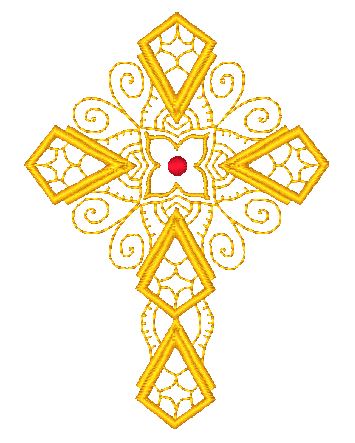 Lacey Crosses [5x7] 11425 Machine Embroidery Designs