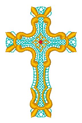 Lacey Crosses [5x7] 11425 Machine Embroidery Designs