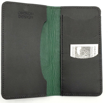 Leather Checkbook Holder/Wallet - Celtic Tree