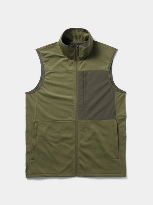 Lightweight Grid Tech Vests- Moss/Raven