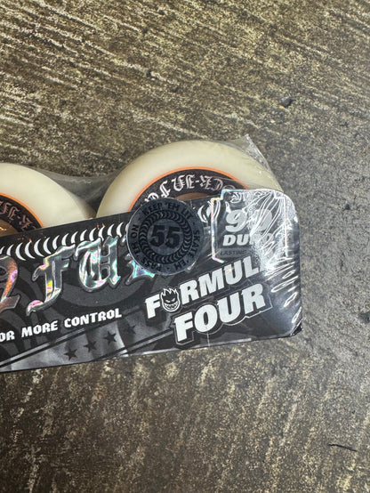 Lock-In Full F4 White/ Orange Wheels - 99A (54mm, 55mm)