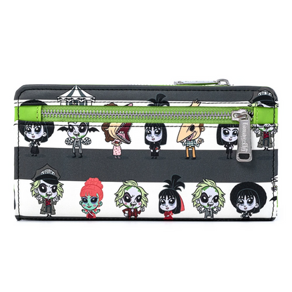 Loungefly Beetlejuice Group Chibi AOP Wallet Back View