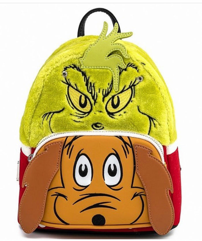 Loungefly Dr. Seuss Grinch and Max Mini Backpack