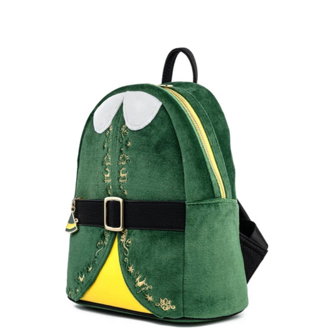 Loungefly Elf Buddy Cosplay Mini Backpack side